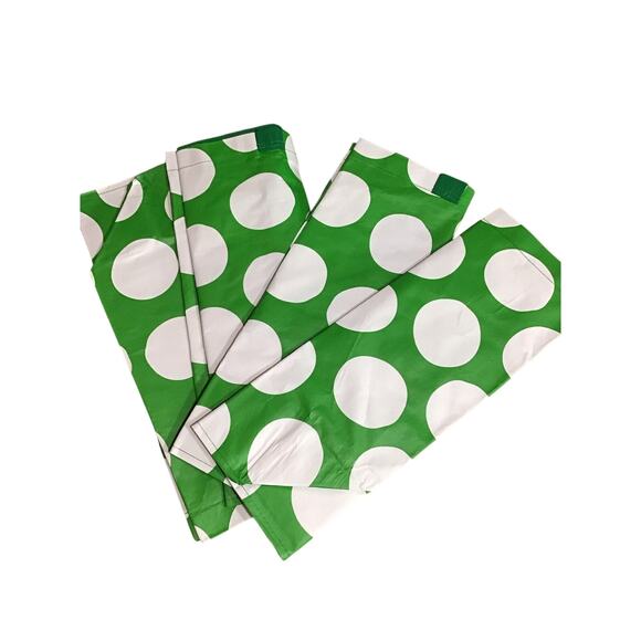 Ikea totes SÄCKKÄRRA Shopping bag, white/green, 7x17 ¾x17 ¾ "/10 gallon lot of 4 - Picture 6 of 8